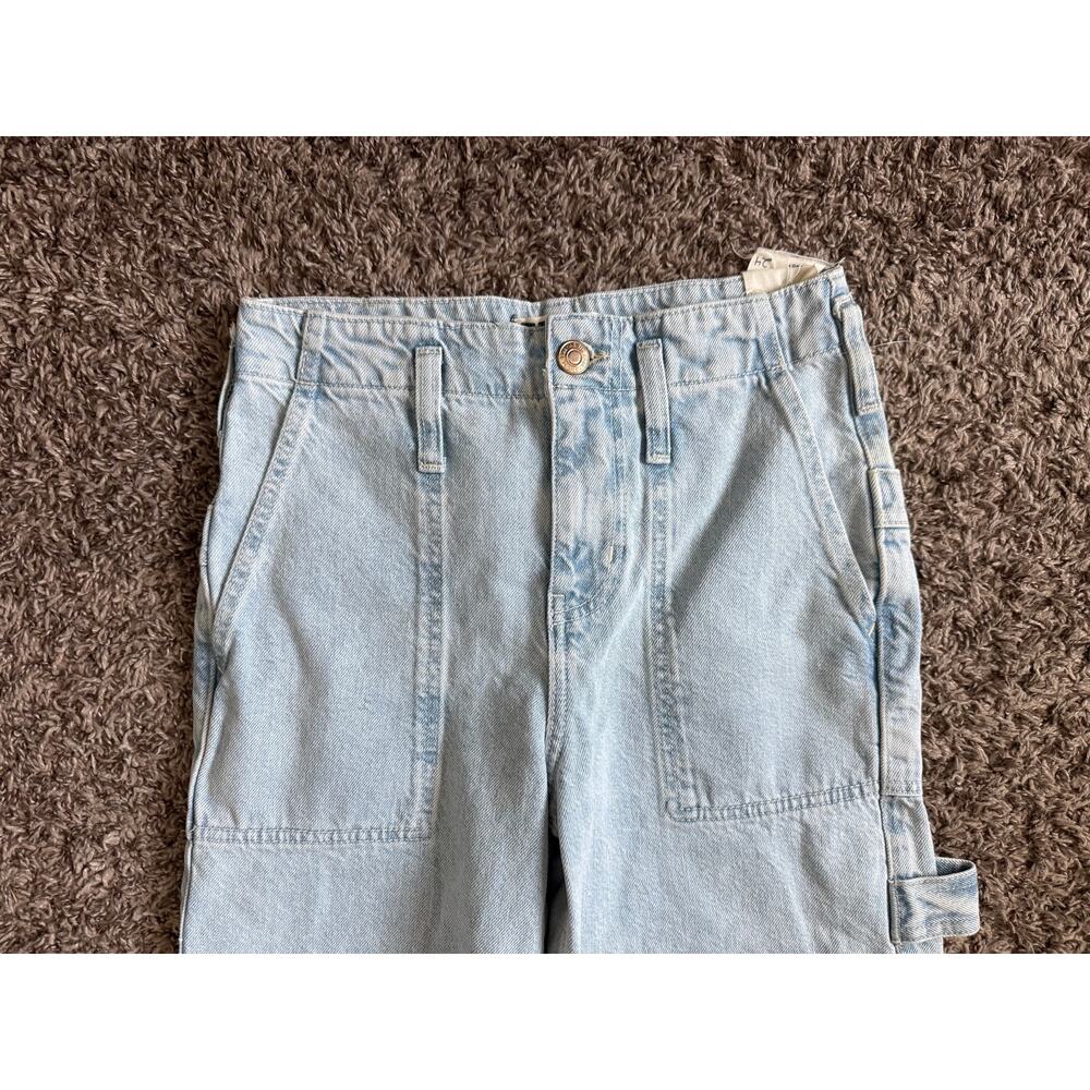 NWT Free People We The Free Major Leagues Cuffed Crop Jeans Size 24 Mid Rise - Picture 5 of 10